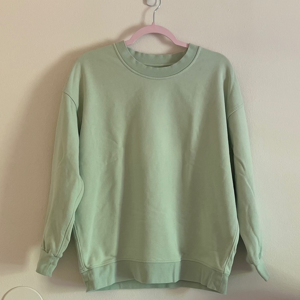 Lululemon Perfectly Oversized Crew Sweatshirt Green Size 6 Mint Green